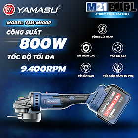 MÁY CẮT MÀI PIN 21V 850W  YMS-M100MP YAMASU ( 2PIN+1 SẠC) - HÀNG CHÍNH HÃNG