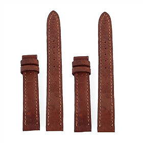 Dây đồng hồ da đà điểu nhiều size màu nâu đỏ HJ8407-15-23-38-47-56