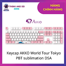 Mua Keycap AKKO World Tour Tokyo PBT sublimation DSA - Hàng chính hãng