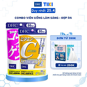 Combo Viên uống DHC Làm sáng và Đẹp da (Collagen & VitC)