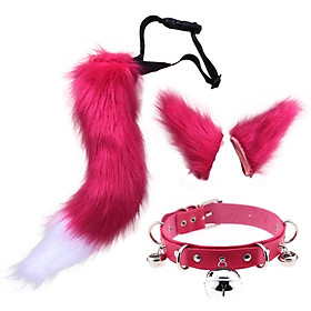 Faux  Ears and Tail Set Cosplay Costume Headpiece Plush for Stage Shows