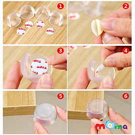 Mua Miếng Bịt Góc Bàn Bịt Cạnh Bàn Silicon CAO CẤP  An Toàn Cho Bé