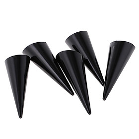 5 Piece  Finger Cone  Stand Jewelry Display Holder Showcase Black