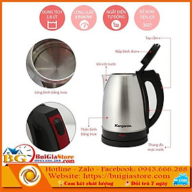 Mua Ấm điện đun nước siêu tốc Kangaroo KG338 1.8 lít
