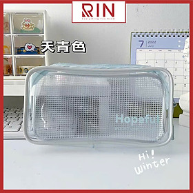 Hộp đựng bút viết / túi đựng đồ dùng trong suốt Minimalism đa năng