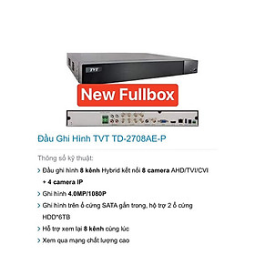 Mua Thanh lý New  Fullbox Đầu ghi hình 8 16 kênh 5MP Hybid kết nối 8 16 camera AHD/TVI/CVI + 4 camera IP