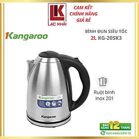 Bình đun siêu tốc Kangaroo 2 lít KG-20SK3 - Hàng chính hãng