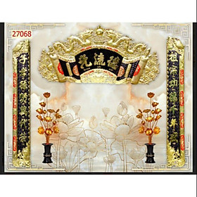 Mua Tranh 3D dán ban thờ  phòng thờ trang trí