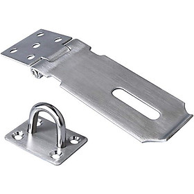 Chốt khóa móc, Chốt khóa bảo mật thiết bị bằng thép không gỉ với vít Thiết bị khóa phần cứng cửa cho tủ cửa sổ (Bạc)
