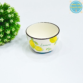 Bát ăn dặm, bát cơm họa tiết quả, hoa cúc daisy,Baby Tôm