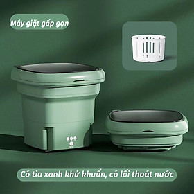 Máy Giặt Mini đồ lót Tự Động Máy Giặt Gấp Gọn Khử Khuẩn Bằng Ánh Sáng Xanh thông minh Thích hợp cho gia đình và du lịch