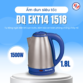 Mua Ấm đun nước siêu tốc Điện Quang ĐQ EKT14 1518 Xanh Dương ( 1500W  1.8L  inox 201 mờ  nhựa PP ) Hàng chính hãng