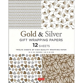 Hình ảnh sách Gold & Silver Gift Wrapping Papers