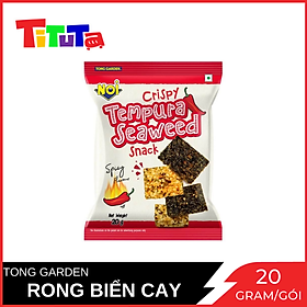 Snack Rong Biển Tong Garden Vị Cay ĐỎ Gói 20 Gram