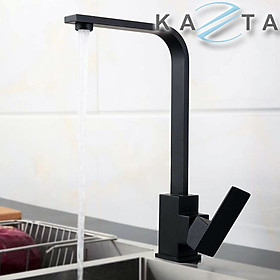 Mua Vòi rửa bát nóng lạnh KAZTA KZ-D67VN vuông nano kháng khuẩn kèm 2 dây cấp nóng lạnh