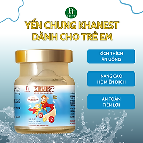 KHANEST - Yến chưng dành cho trẻ em Calcium - Vitamin D3 70ml (túi xách 6 hũ)