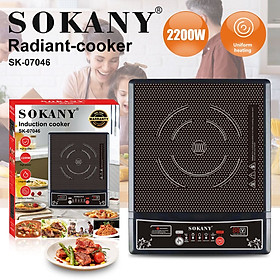 Mua Bếp từ đơn SOKANY SK-07046 công suất 2200W  cực kì tiết kiệm với 5 chế độ nấu   phím bấm cơ  tích hợp tính năng tự ngắt an toàn - HÀNG CHÍNH HÃNG - DELIYA
