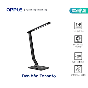 Mua Đèn LED Bàn OPPLE Toranto Điều Chỉnh Độ Sáng 4000K 7W - Đen - Chính Hãng