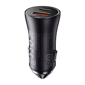 Mua Tẩu sạc ô tô 60W Baseus Golden Contactor Max Dual Fast Charger Car Charger- hàng chính hãng
