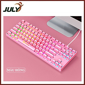 Mua Bàn phím giả cơ SHIPADOO K87 nút tròn với thiết kế mini nhỏ gọn có đèn led 7 màu cực đẹp - JL- HÀNG CHÍNH HÃNG