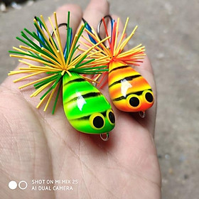 Mồi nhái gỗ thái lan mồi cực nhậy y hình chuyên câu lure