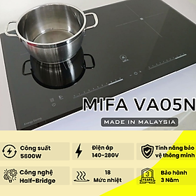 Mua Bếp từ đôi MIFA VA05N - Đun liu riu - Hàng Chính Hãng