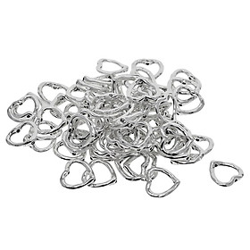 100Pc Heart Beads Charms  Pendant for DIY Jewelry Making Craft