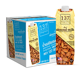 Thùng Sữa Hạnh Nhân Không Đường 137 DEGREES 1000ml (Thùng 12 hộp)