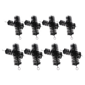 16x Fish Garden Pond Filter Brushes Skimmer Pond Filtration Black