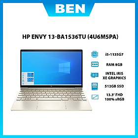 Laptop HP Envy 13 ba1536TU i5 1135G7/8GB/512GB/13.3"F/Win11/(4U6M5PA)/Vàng - Hàng chính hãng