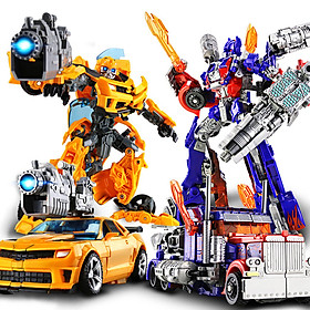 Robot biến hình ôtô Transformer cao 20cm mẫu Optimus hoặc Bumble Bee