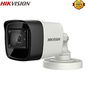 Camera analog thân trụ hikvision DS-2CE17H0T-IT3FS(5Mp), DS-2CE16U1T-ITF(4K) tích hợp mic, ngoài trời, IP67 - Hàng Chính Hãng