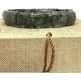 Vòng Thạch Anh Tóc Xanh Bảng 12x15mm