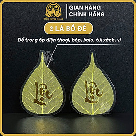 Mua Lá bồ đề bỏ ví ốp điện thoại mang lại may mắn tài lộc Trầm Hương Hà Xá