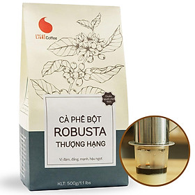 Cà phê rang xay Thượng hạng Light coffee vị đậm, đắng mạnh, hậu ngọt - 500g