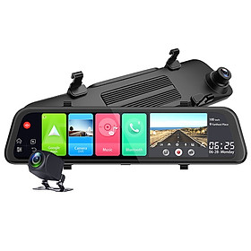 Camera hành trình gương ô tô cao cấp Phisung Z68 tích hợp 4G, Wifi, 12 inch, hệ điều hành android 8.1 OS 