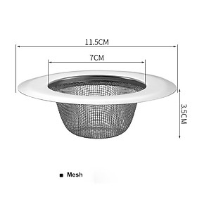 Lưới lọc rác bồn rửa chén bằng thép không gỉ chống nghẹt đường ống dài 1.vn