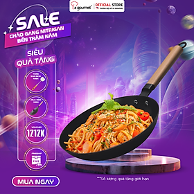 Mua Chảo gang đúc công nghệ mới La gourmet Nitrigan™ 20cm cạn 0.8L - 367488 (tốt cho sức khỏe  siêu bền)