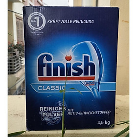 Bột rửa chén bát Finish  Nk Đức 4,5kg + Tặng que thử nước cứng