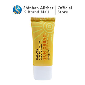 Kem Chống Nắng Chống Thấm Nước Lebelage SPF50+ Pa+++ High Protection Long Lasting Sun Cream Chiết Xuất Lá Lô Hội 30ml