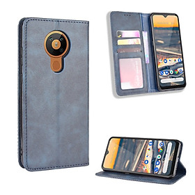 Bao da dành cho Nokia 5.3 Flip Wallet Leather dạng ví đa năng siêu bền siêu êm
