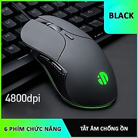 Chuột máy tính chơi game TEKKIN X22 bản có dây DPI 3600 thiết kế công thái