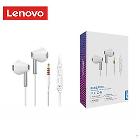 Mua Tai Nghe Kèm Mic Hàng Chính Hãng Lenovo XF06 kết nối điện thoại máy tính laptop có đàm thoại và điều chỉnh âm lượng