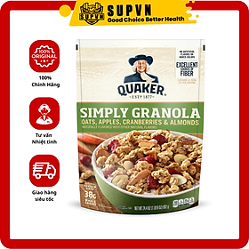 Yến mạch Simply Granola Quaker - Ngũ cốc yến mạch ăn liền mật ong hạnh nhân