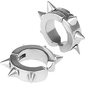 Bộ 2 bông tai kẹp inox Winwinshop88 BT284 - Màu Bạc