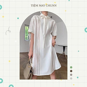 CHUNN váy cổ nơ điệu đà