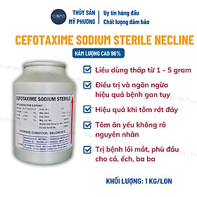 Cefotaxime 98% Necline ks hàm lượng cao Ấn Độ gan sưng vàng mờ đường ruột phân trắng ehp 1kg tôm thẻ cá lươn ếch ốc baba
