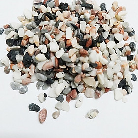 Sỏi nhiều màu cỡ nhỏ trang trí chậu cá sân vườn tiểu cảnh chậu trồng cây