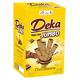 Bánh Quế Deka Water Roll Jumbo Socola - Chuối (20 x 16g)