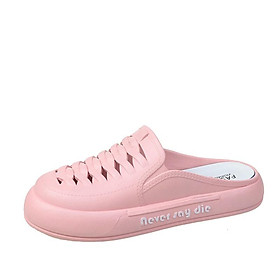 CHZK Dép Sandal Rọ nữ đan ngang phong cách Nhật cao 3cm Thoáng khí